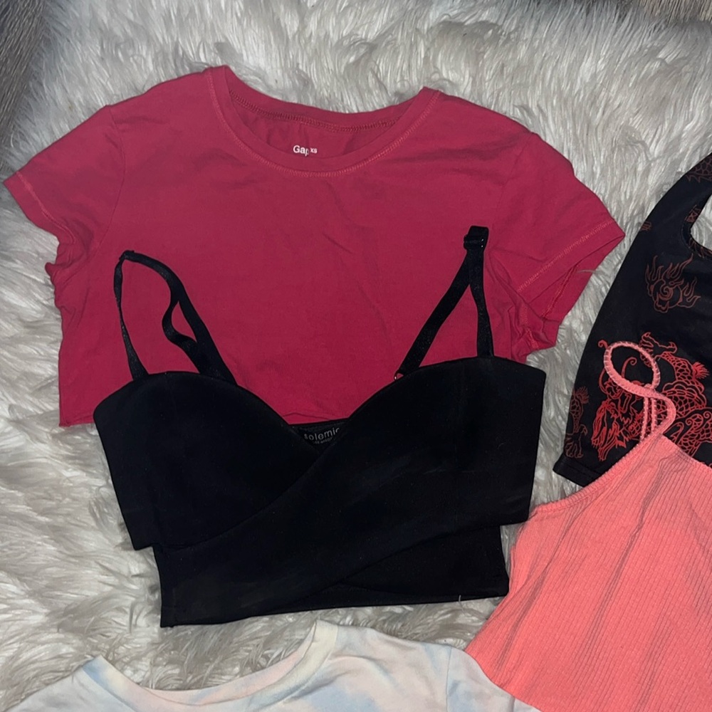 5 Piece Size S/XS Crop & Bodysuit Bundle